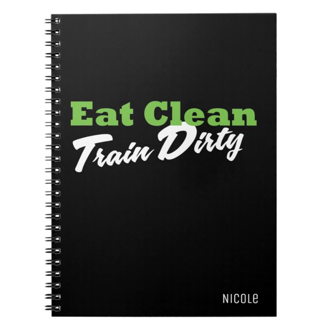 Cuaderno Gimnasio personalizada de TREN LIMPIO DIRTY (Frente)