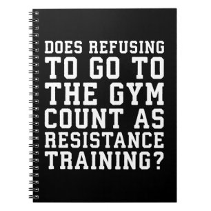 Cuaderno Gimnasio que rechaza, cuentas como entrenamiento