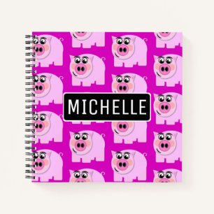 Cuaderno Gimnasio rosa personalizado
