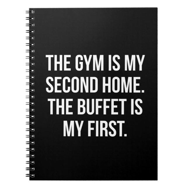 Cuaderno Gimnasio y buffet es mi hogar, a granel - Divertid (Frente)