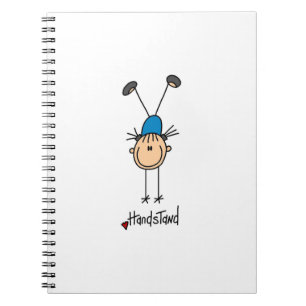 Cuaderno Gimnasta haciendo handstands