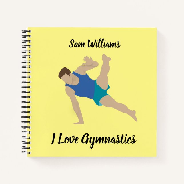 Cuaderno Gimnasta masculino (Anverso)