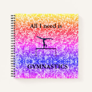 Cuaderno GIMNASTICS NOTEBOOK - Todo lo que necesito son GIM