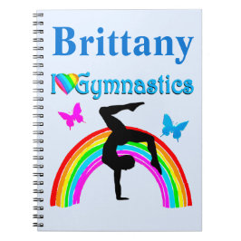 CUADERNO GIMNASTICS PERSONALIZADAS AZULES ESPECTACULARES