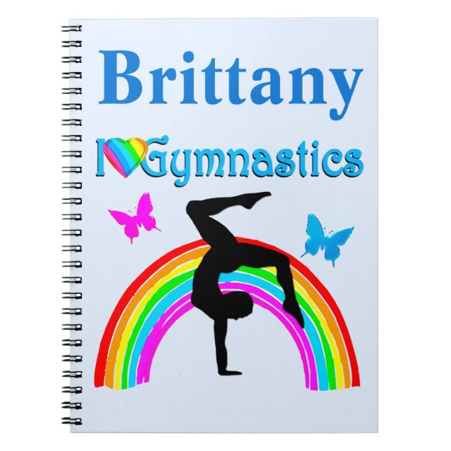 CUADERNO GIMNASTICS PERSONALIZADAS AZULES ESPECTACULARES (Frente)