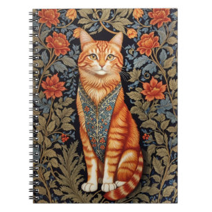 Cuaderno Ginger Cat William Morris inspiró la floral