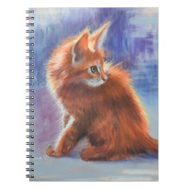 Cuaderno Ginger Kitten en luz pastel