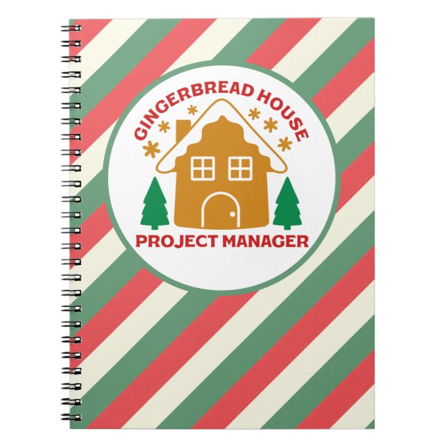 Cuaderno Gingerbread House Project Manager (Frente)