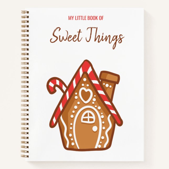 Cuaderno Gingerbread House Recipe Notebook (Anverso)