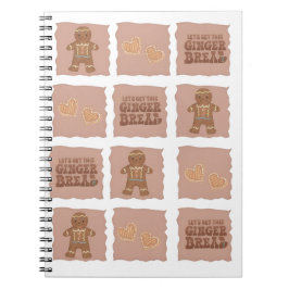 Cuaderno Gingerbread Man & Hearts Notebook Design