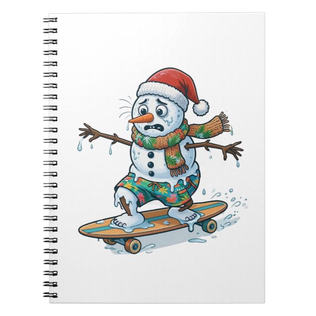 Cuaderno Gingerbread Skateboarder Navidad 2026 Fiesta  (Frente)
