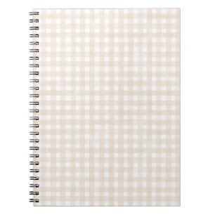 Cuaderno Gingham Clásico Beige