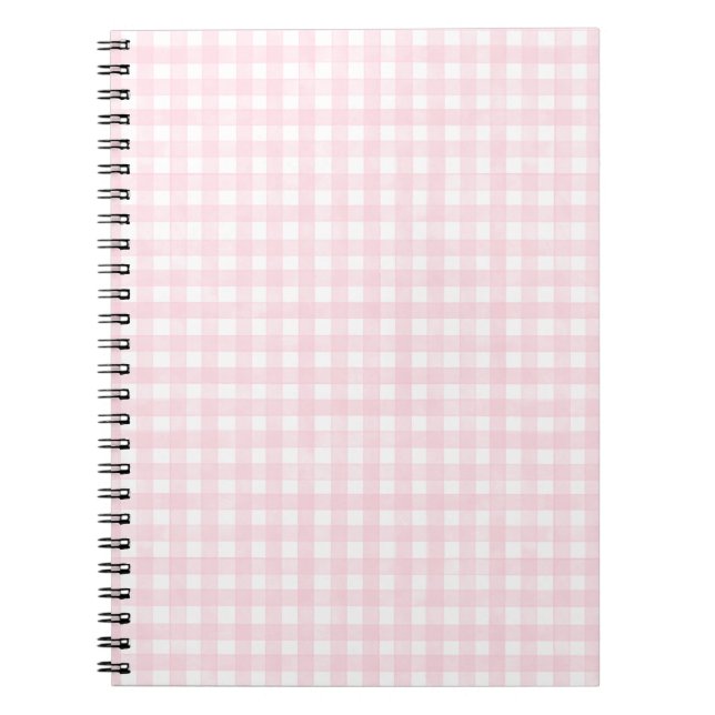 Cuaderno Gingham Clásico Rosa (Frente)