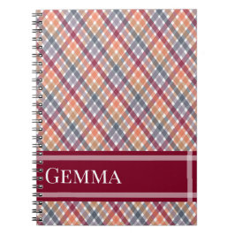 Cuaderno Gingham de Otoño