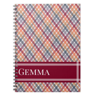 Cuaderno Gingham de Otoño