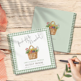 Cuaderno Gingham Fresh off Market Bridal Shower Guest Book