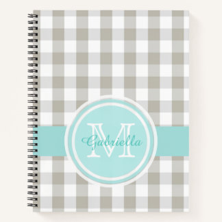 Cuaderno Gingham Monograma