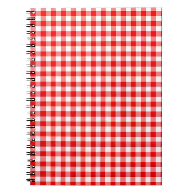 Cuaderno Gingham Rojo (Frente)