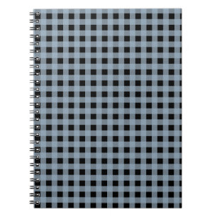Cuaderno Gingham Slate y Black