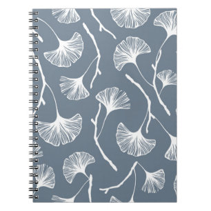 Cuaderno Ginkgo biloba deja un patrón sin fisuras