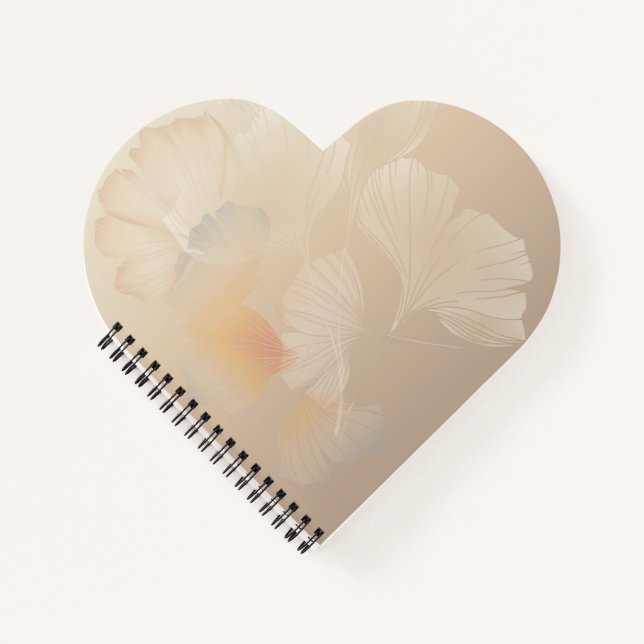 Cuaderno Ginkgo Biloba Resumen Botánico Arte Gráfico Rubor (Anverso)