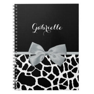 Cuaderno Girafa en blanco y negro de Moda impresa en color 