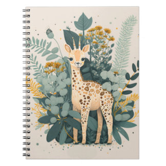 Cuaderno Girafa floral