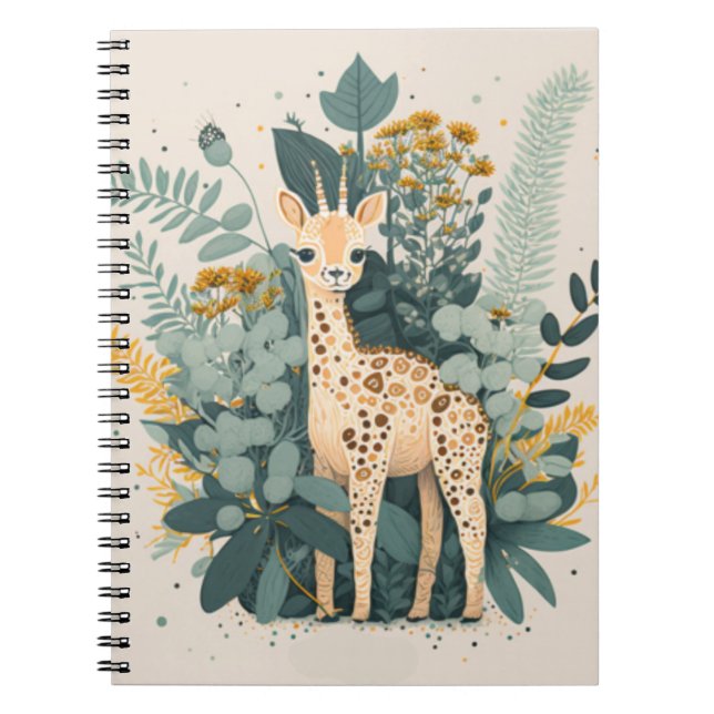 Cuaderno Girafa floral (Frente)