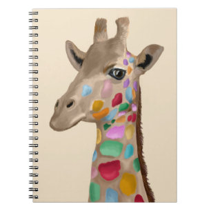Cuaderno Girafa multicolor