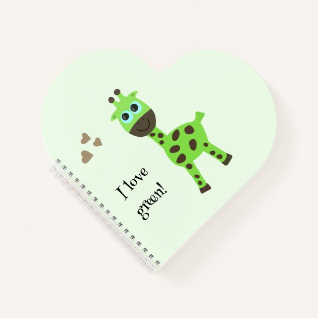 Cuaderno Girafa verde (Anverso)