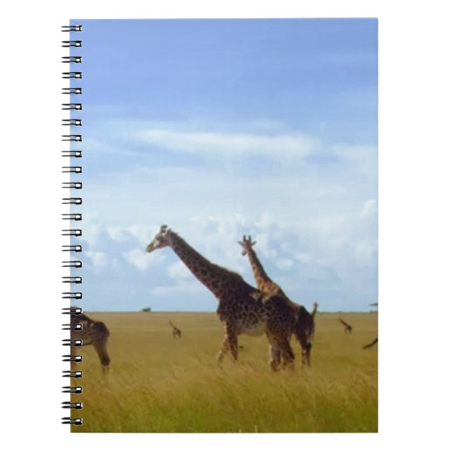 Cuaderno Girafas del Parque Nacional de Nairobi (Frente)