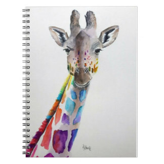 Cuaderno Giraffe arcoiris