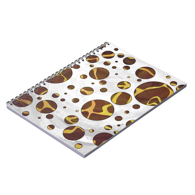 Cuaderno Giraffe Brown and Yellow Print (Lado Izquierdo)