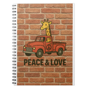 Cuaderno Giraffe de Guay montando un camión de la paz