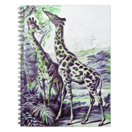 Cuaderno Giraffe forestal