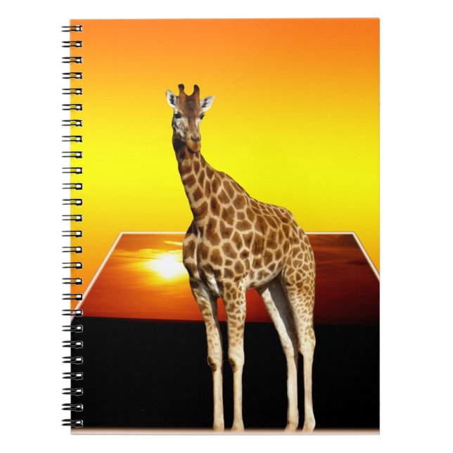 Cuaderno Giraffe Golden Sunshine, portátil (Frente)