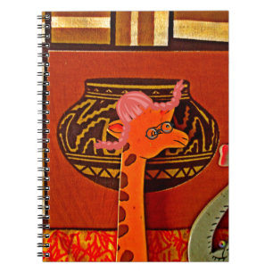 Cuaderno Giraffe Gorra Art Print