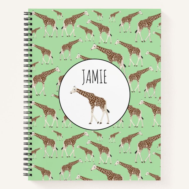 Cuaderno Giraffe Jungle Safari Animal (Anverso)