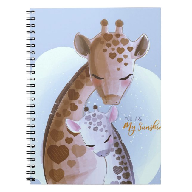 Cuaderno Giraffe Lover Cute Giraffes (Frente)