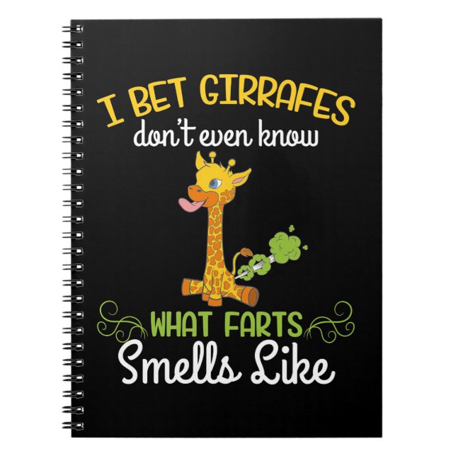 Cuaderno Giraffe Lover Giraffe Cómo Huele Despacio (Frente)