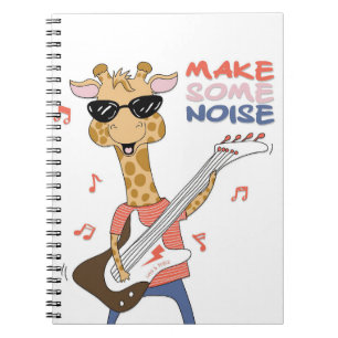 Cuaderno Giraffe Lover Guitarra Giraffe Hacer Algo De Ruido