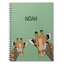 Giraffe personalizada Graciosa Verde