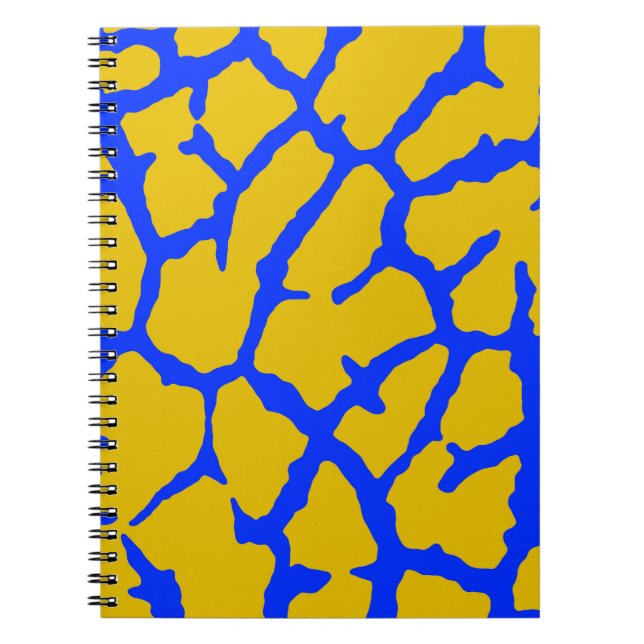 Cuaderno Giraffe Print Yellow Blue (Frente)
