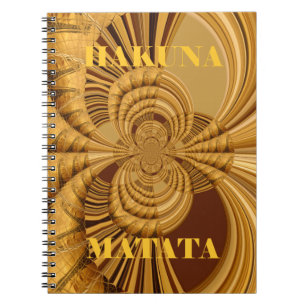 Cuaderno Giraffe Safari Hakuna Matata arte de recuerdo
