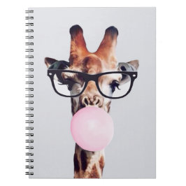 CUADERNO GIRAFFE UTILIZANDO VIDRIOS QUE LLEVAN UN BUBLEGUM 