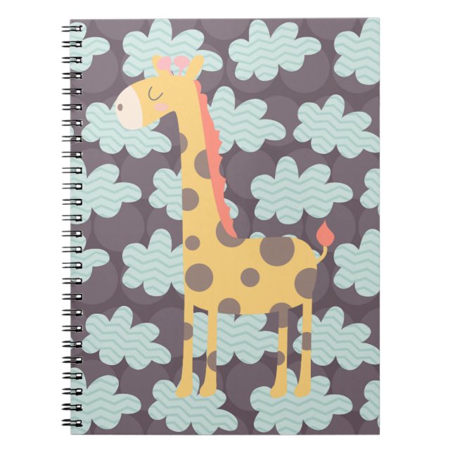 Cuaderno Giraffe y nubes (Frente)