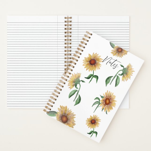 Cuaderno | Girasol | 5,5 x 8,5 | Acuarela (Interior)
