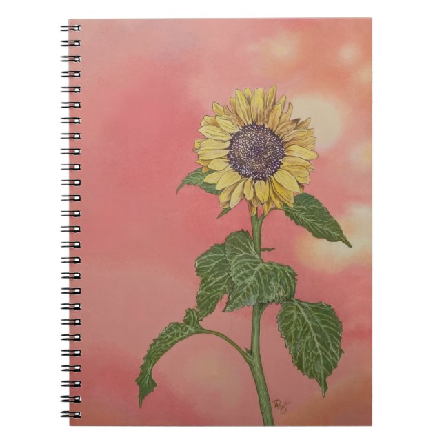 Cuaderno Girasol al atardecer (Frente)