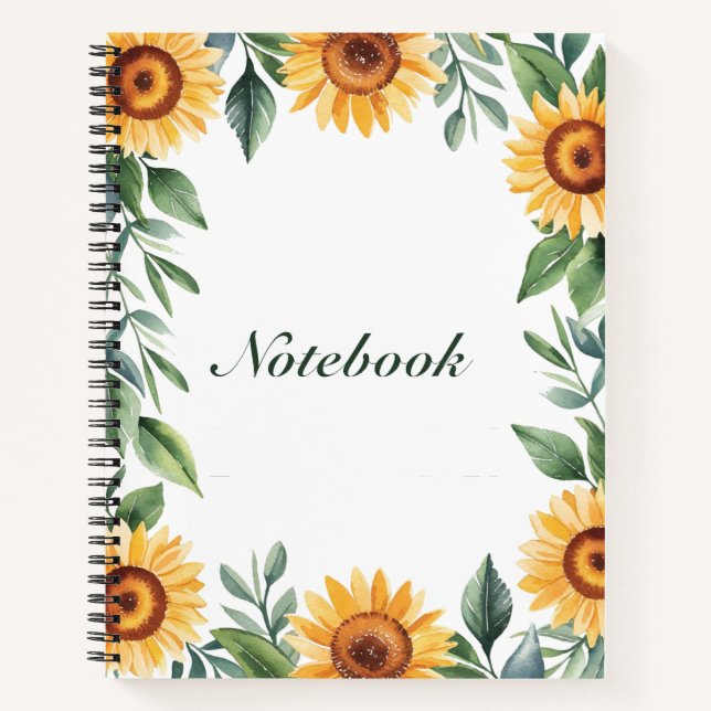 Cuaderno Girasol amarillo (Anverso)