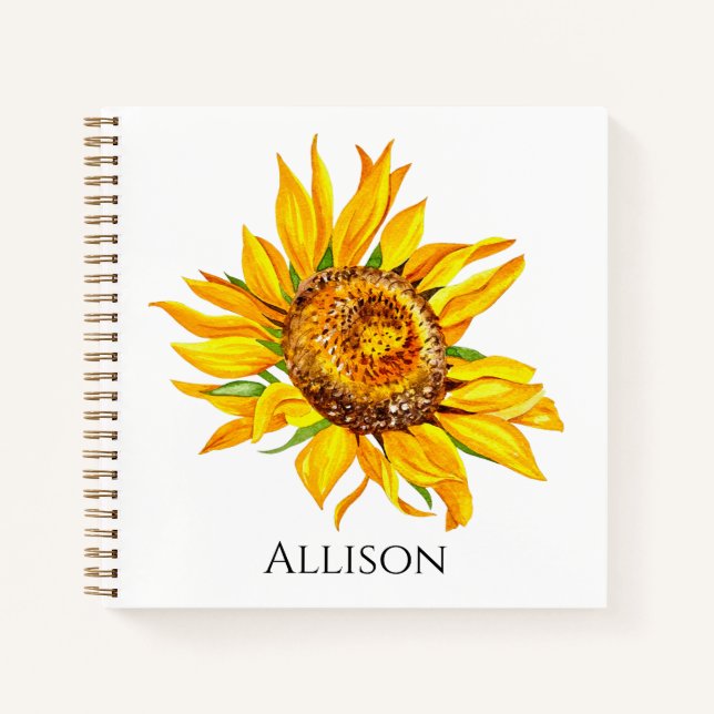 Cuaderno Girasol amarillo (Anverso)